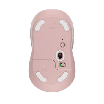 Wireless Mouse Logitech M650 L Signature, Optical, 400-4000 dpi, 5 buttons, 1xAA, 2.4GHz/BT, Rose 