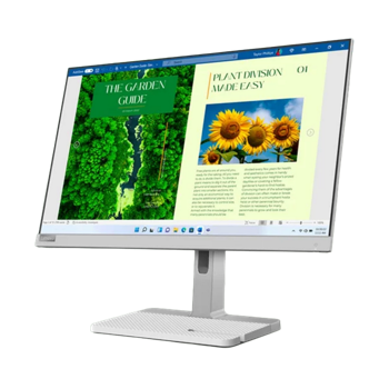 23.8" LENOVO L24m-40, Silver,IPS,1920x1080,100Hz,FreeSync,4ms,250cd,CR1300:1,D-Sub+HDMI,Spkrs,Pivot 