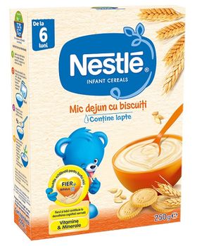 cumpără Nestle terci Mic dejun cu biscuiți și lapte, 6+ luni, 250g în Chișinău 