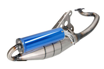 2T Racing Blue Silencer Yamaha Jog / Minarelli Horizontal / 