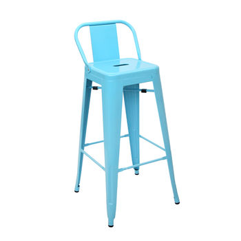 купить Металлический стул для бара 90х490х1260 мм, синее в Кишинёве 