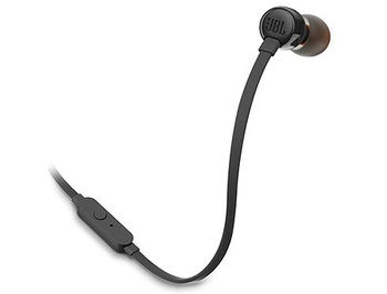 JBL T110 Black In-Ear Headphones, 20Hz–20kHz, Microphone, Remote, Cable, JBLT110BLK (casti cu microfon cu fir JBL / проводные наушники с микрофоном JBL)