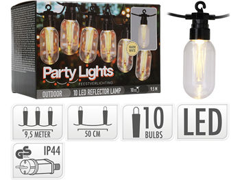 Гирлянда "Party Lights" Progarden 10LED, 9,5 м, D4,5см 