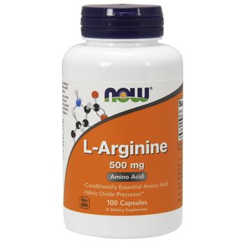 L-Arginine 500 Mg, 100 Caps 