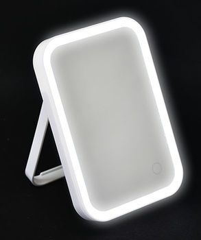 Зеркало настольное прямоугольное LED Tendance, белое 
