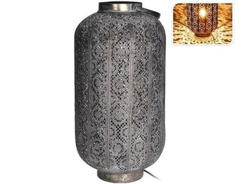 Фонарь LED "Арабская лампа" 57cm, металл, серый 
