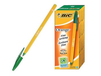 Ручка шариковая BIC Orange Fine(1/20), зеленая 