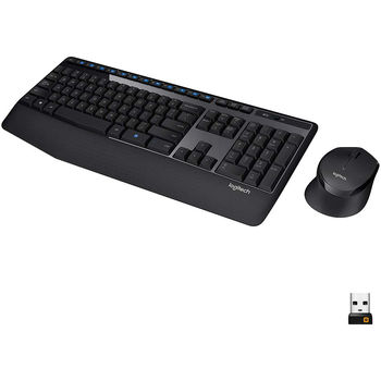 Клавиатура+мышь Logitech MK345 Black Wireless Combo, Keyboard + Mouse, 2.4 GHz RF, 920-008534 (set fara fir tastatura+mouse/беспроводной комплект клавиатура+мышь)