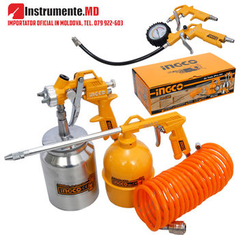 Set pneumatic compresor INGCO Air Tools 5Pcs Set AKT0051 