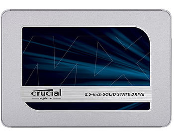 500GB SSD 2.5 Crucial MX500 CT500MX500SSD1, Read 560MB/s, Write 510MB/s, SATA III 6.0 Gbps (solid state drive intern SSD/внутрений высокоскоростной накопитель SSD)