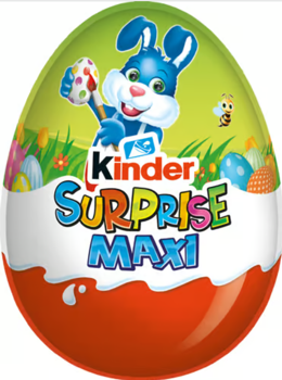 Ou din ciocolată cu surpriză Kinder Maxi Surprise Easter, 100 g 