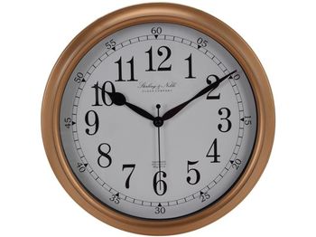 Ceas de perete rotund 29cm, H3.8cm cu 2 diviziuni pentru minute-secunde, plastic 