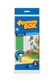 cumpără Pachete-slider pentru păstrare şi congelare Freken Bok, 3L, 5 buc. în Chișinău 