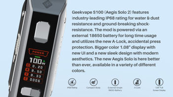 GeekVape S100 (Aegis Solo 2) mod 