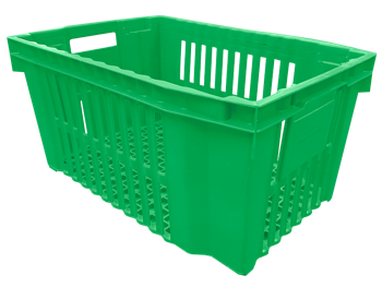 купить Пластиковый ящик зелёного цвета, размеры 600x400x280 мм в Кишинёве 