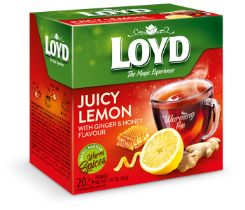 купить LOYD Warmig Tea Juicy Lemon with Ginger & Honey, 20 пак в Кишинёве 