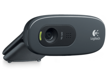 Logitech Webcam C270, Microphone, HD video calling (1280 x 720 pixels), Photos: Up to 3 megapixels (soft. enh.), RightLight, RightSound, USB 2.0, 960-001063, (camera web/веб-камера)