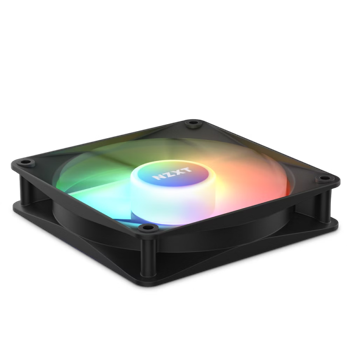 PC Case Fan NZXT F120 RGB Core, 120x120x26mm, 8 LEDs,33.8dB, 78.86CFM, 500-1800RPM, FDB, 4 Pin,Black 