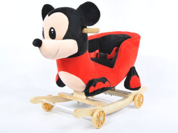 Balansoar 2 în 1 din lemn Mickey Mouse Red 