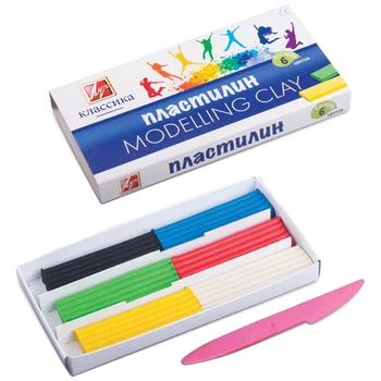 Пластилин Луч Классика (детство) 6 цв. 