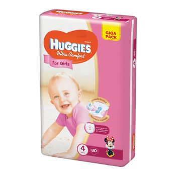 cumpără Huggies (4) Ultra Comfort Small Pack Girl  (8-14kg)  N80 în Chișinău 
