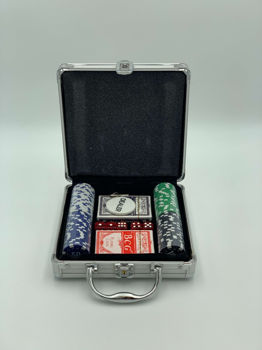 Настольная игра "Покер" (200 жетонов, алюминиевый кейс) D186-1039 (7780) 