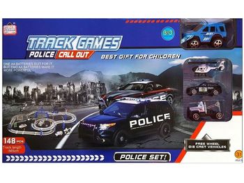 Трек для гоночных машин "Police" + 4 машины 
