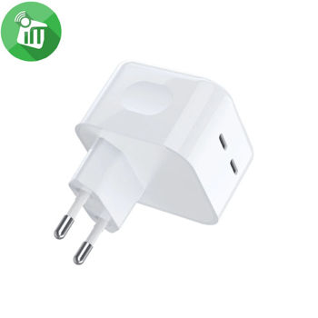 Сетевое зарядное устройство  35W USB-C+C 