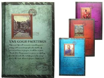 Блокнот 13X19cm "Картины Ван Гога", 128листов, твердая облож 