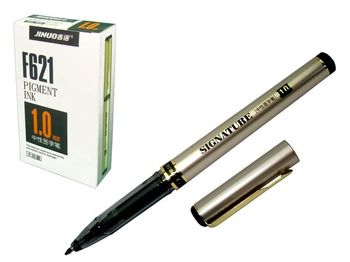 Ручка шариковая F621 soft ink 1mm (ф), черная 