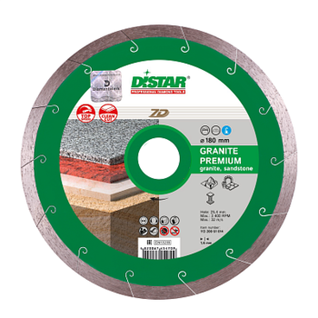 купить Алмазный диск Distar  1A1R 125x1,5x8x22,23 Granite Premium в Кишинёве 