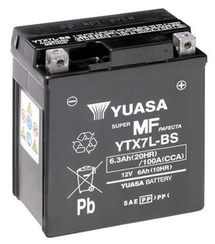 Стартерная аккумуляторная батарея YTX7L-BS YUASA 