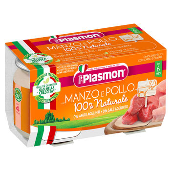 cumpără Plasmon Piure omogenizat din carne de pui si vita, +6luni, 2x80g în Chișinău 