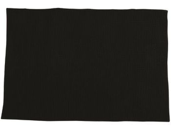 Covoras pentru baie 40X60cm MSV Chenille negru, microfibra 