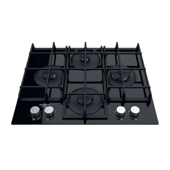 Plită pe gaz Hotpoint-Ariston HAGS 61F/BK, Negru 