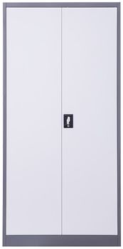 cumpără Dulap metalic pentru depozitarea documentelor cu 2 ușii, 4 polițe alb-gri1850x900x400 mm în Chișinău 