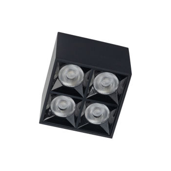 10057 MIDI LED BLACK 16W 4000K 