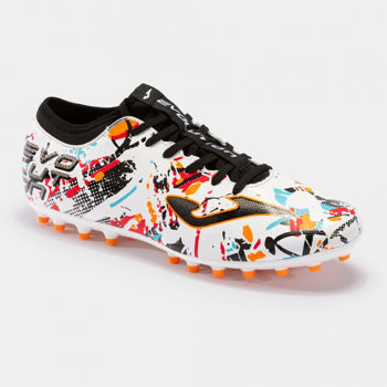 Футбольные бампы JOMA - EVOLUTION 2316 WHITE BLACK ORANGE ARTIFICIAL GRASS 
