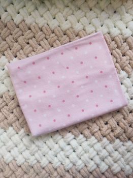 Байковая пелёночка Pampy 100*80 cm Pink Points 