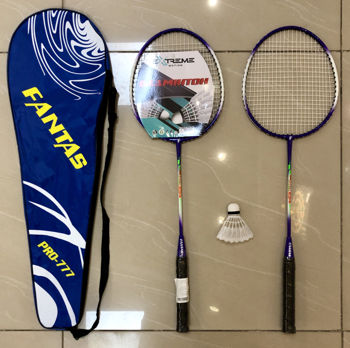 Palete badminton (2 buc.) + husa + fluturas 51396/7 (6957) 