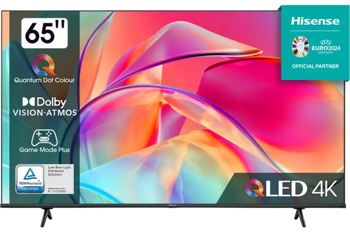 Телевизор 65" LED SMART TV Hisense 65E7KQ, 3840x2160 4K UHD, VIDAA U6.0, Black 