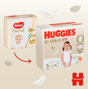 Scutece Huggies Extra Care Mega  5  (11-25 kg)  50 buc 