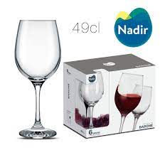 Pahar NADIR NR-7056 (pentru vin rosu 6 buc/490 ml) 