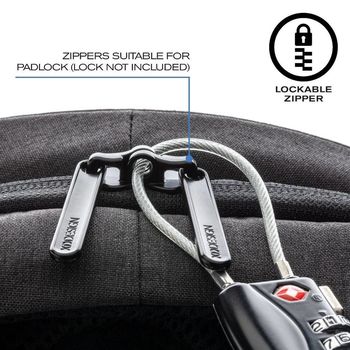 13.3" Bobby Hero Small anti-theft backpack, Navy, P705.705 