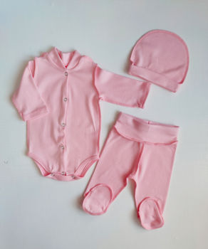 Set Pampy (0-1 luni) Peach Pink 