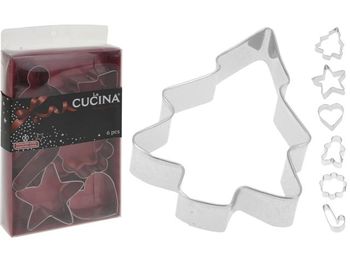 Forme pentru biscuiti de craciun Cucina 6buc, metal 