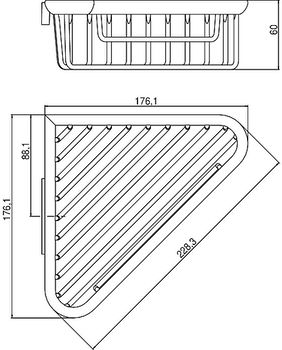 System 2 Raft coltar pentru baie 