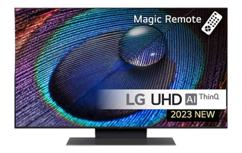 Televizor 43" LED SMART TV LG 43UR91006LA, 3840x2160 4K UHD, webOS, Black 