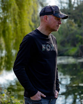 Hanorac Fox Long Sleeve Black/Camo T-Shirt LS - XL 