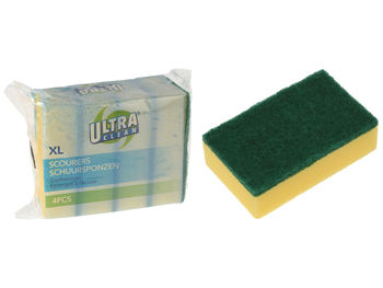 Набор губок для посуды Ultra Clean 4шт, 16X8cm 